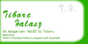 tiborc halasz business card
